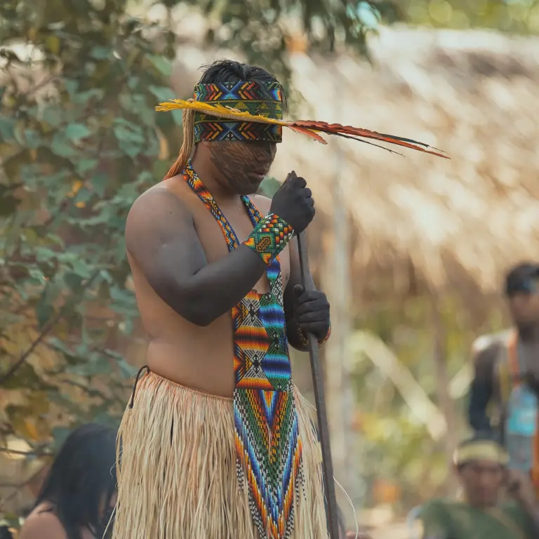 Paka Kamanawa, guardian and guide of the sacred songs, Timbaúba Village